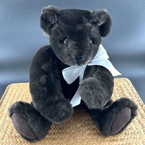 VTG The Vermont Teddy Bear Co, 15"Length Dk Brn, Arms & Legs Movable, Soft Plush